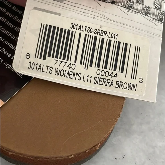 Rainbow Sierra Brown Sandals with 1” Straps NWT Size 11 (10.5-11.5) - Picture 7 of 9